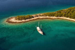 zeilen met gulet in kroatie